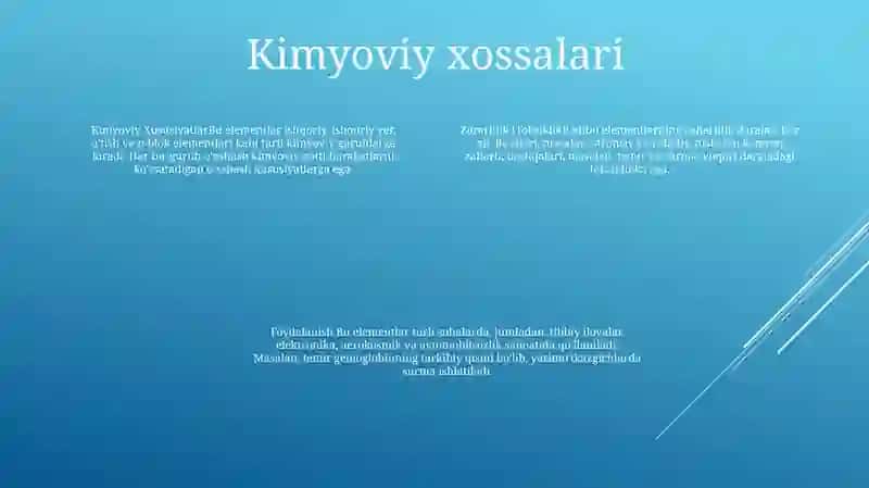 Mis, Stronsiy, Ruh, Temir, Surma, Qalay, Xrom Va Aluminiylarning Taksikologik Xususiyati 3