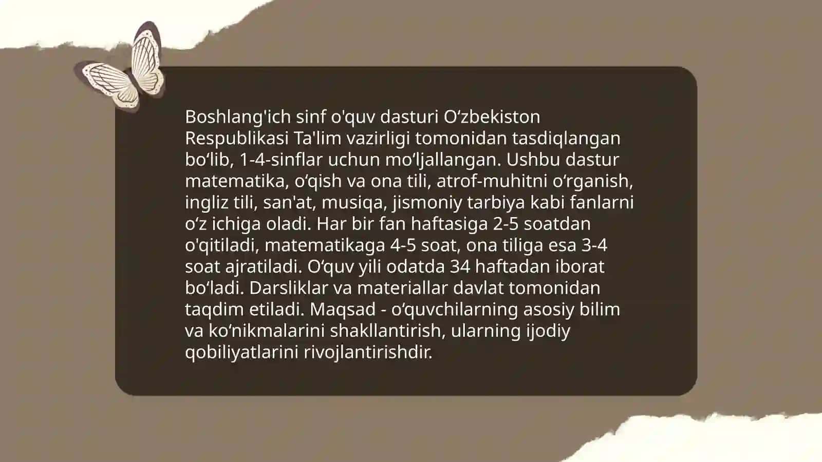 Boshlang’ich sinf ona tili va o’qish savodxonligiga qo’yiladigan talablar 3