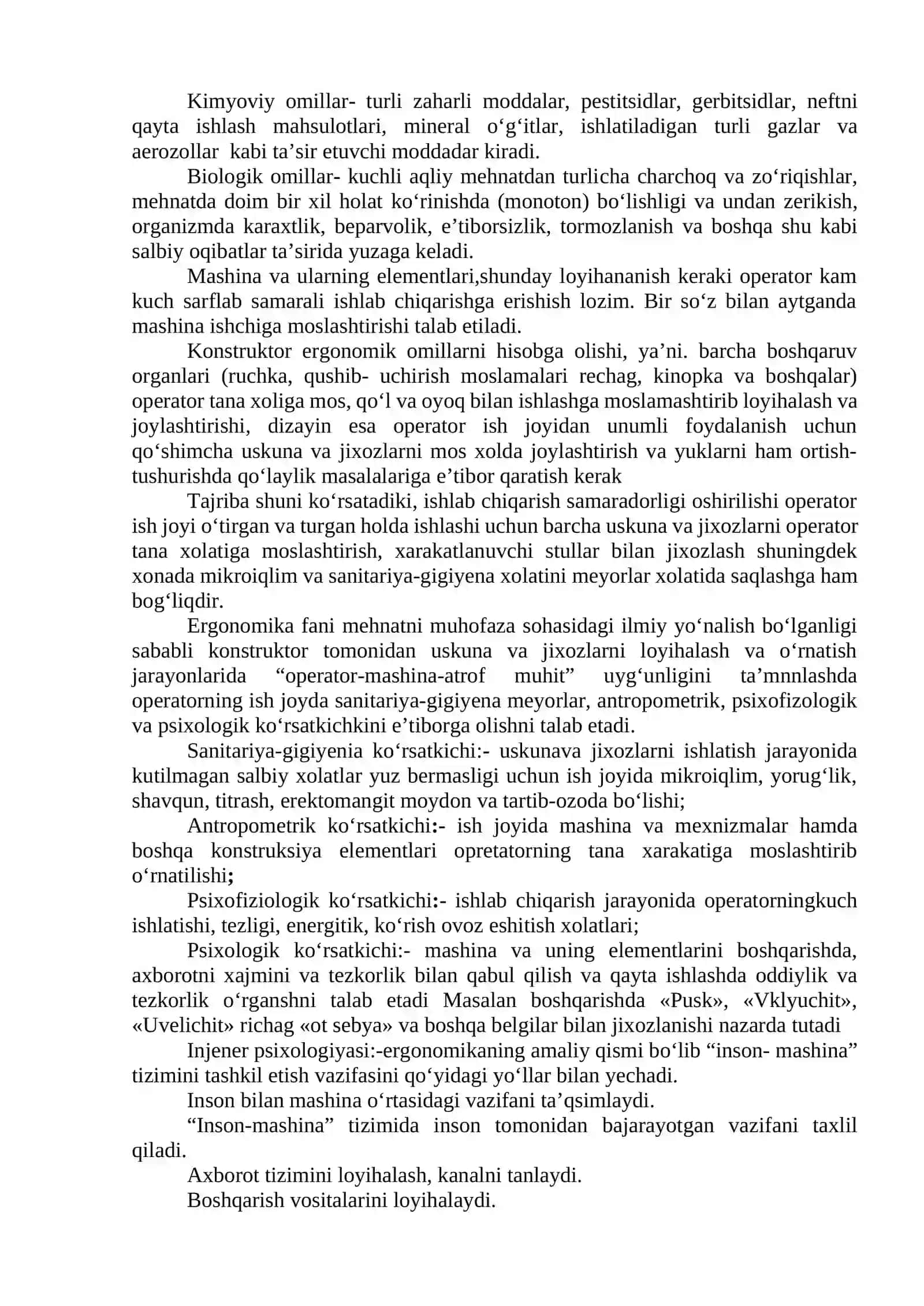 Faoliyat xavfsizligini ta’minlashning ergonomika va psixologik asoslari 3