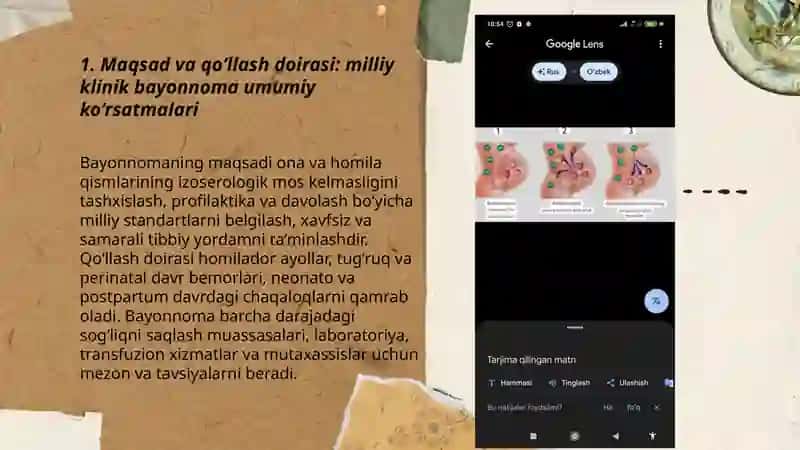 Ona va homila qismlarining izoserologik mos kelmasligini tashxislash va davolash bo'yicha milliy klinik bayonnoma 3