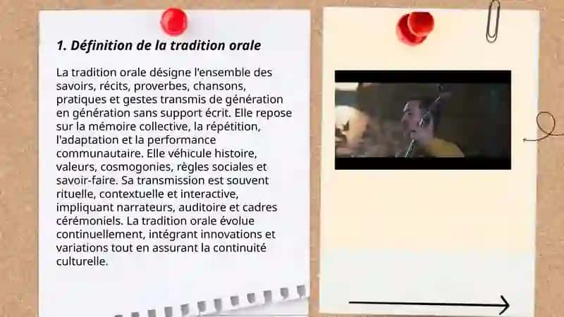 La tradition orale 3