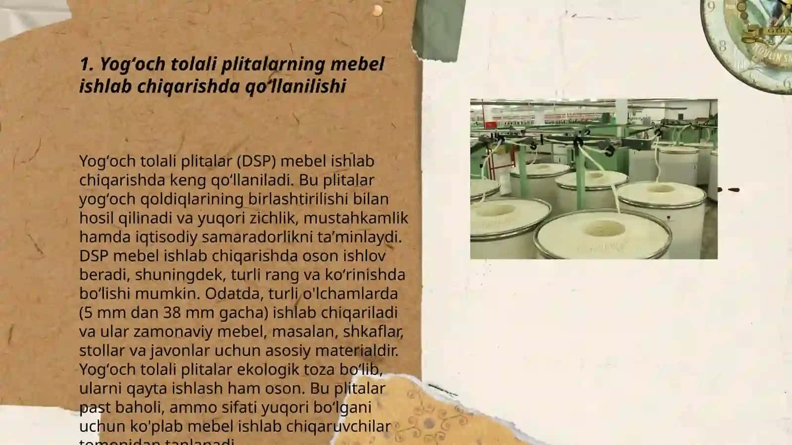 Yogʻoch tolali plitalar ishlab chiqarishda qoʻllash sohalari 3