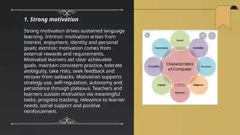 The characteristics of good language learners 3