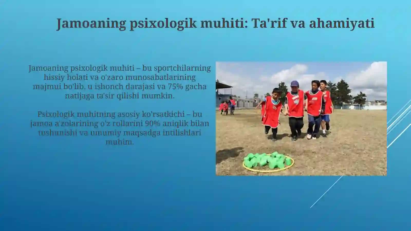 Sport jamoasida psixologik muhit va uning g'alaba natijasiga ta'siri 3