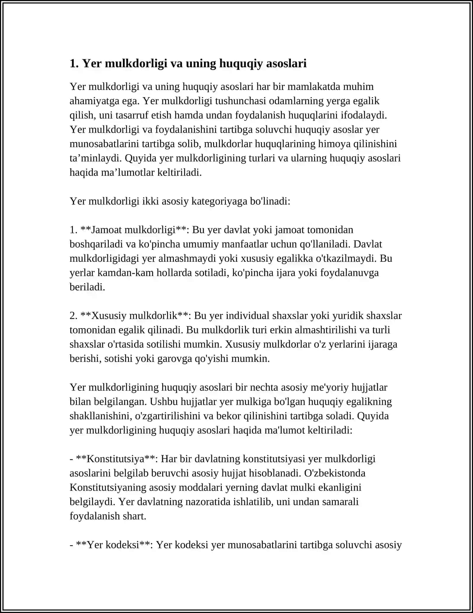 QISHLOQ HO’JALIGIDAGI MULK VA TADBIRKORLIK SHAKLLARINING TAKOMILLASHTIRILISHI 3