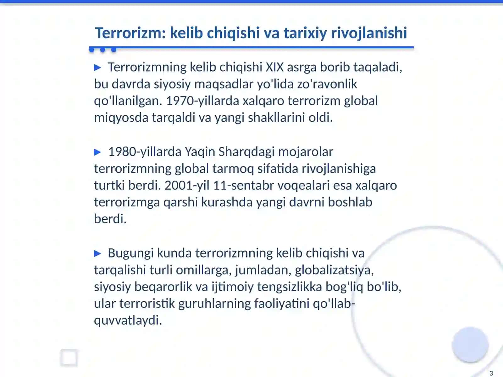 Xalqaro terrorizm va diniy ekstremizmga qarshikurash 3