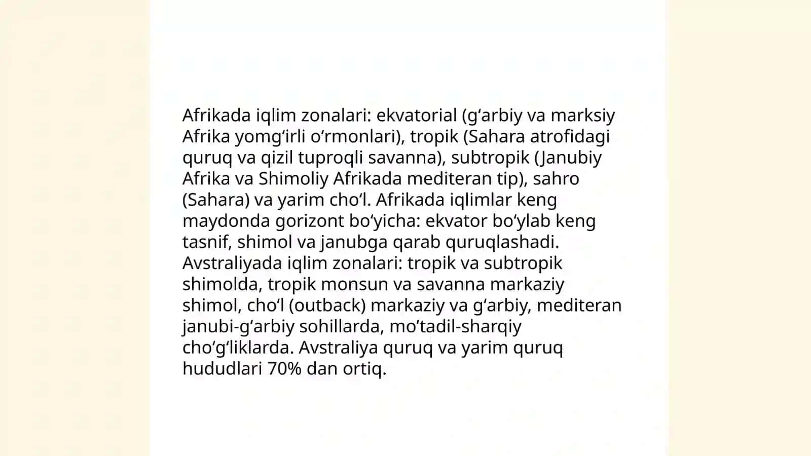 Afrika va avstraliya materigi tabiatiga qiyosiy tarif 3