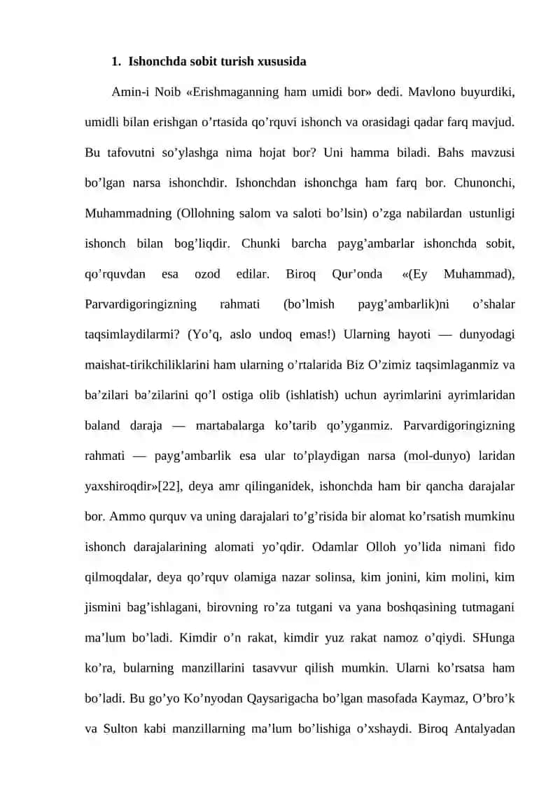 Ishonch, nazm va nasr, ishqni asardagi tavsifi 3