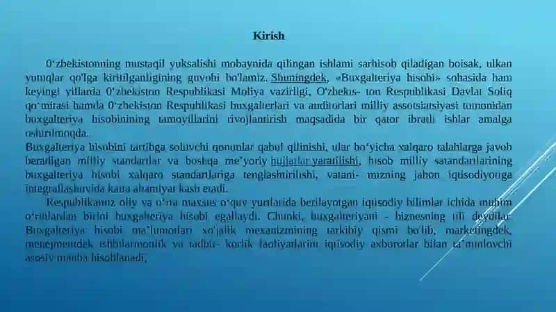 Buxgalteriyahisobini tashkilotishning nazariy va uslubiy asoslar 3