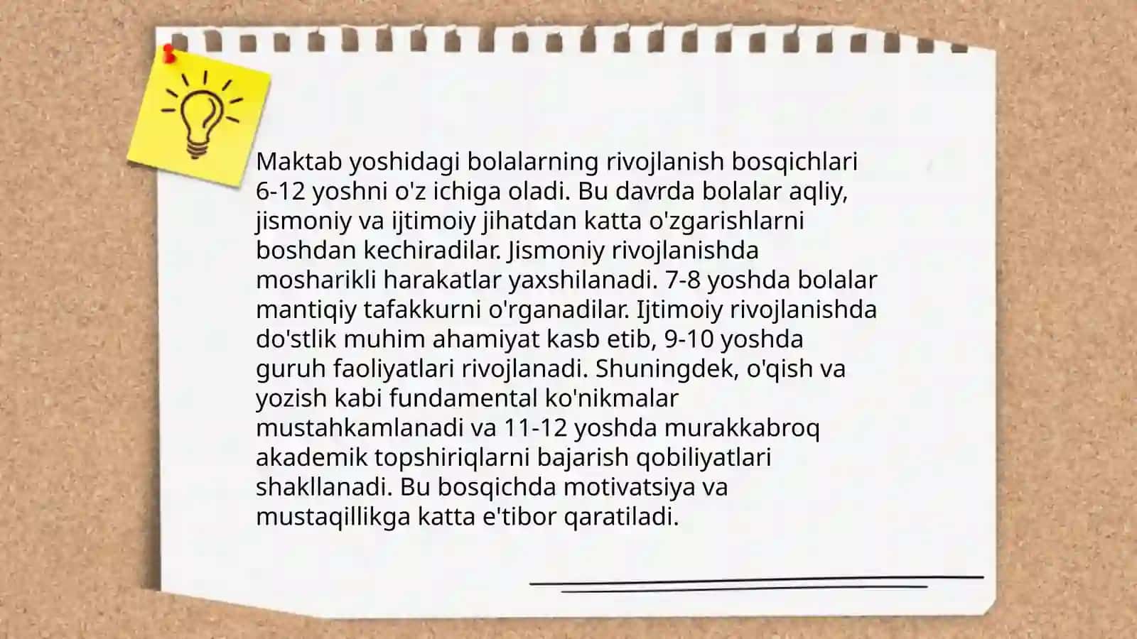 Maktab yoshidagi bolalarning psixologik xususiyatlari 3