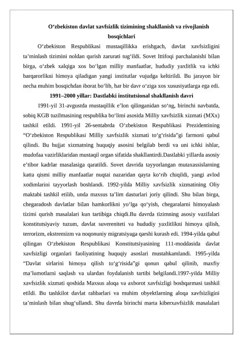 O‘zbekiston Respublikasida Davlat xavfsizlik xizmati 3