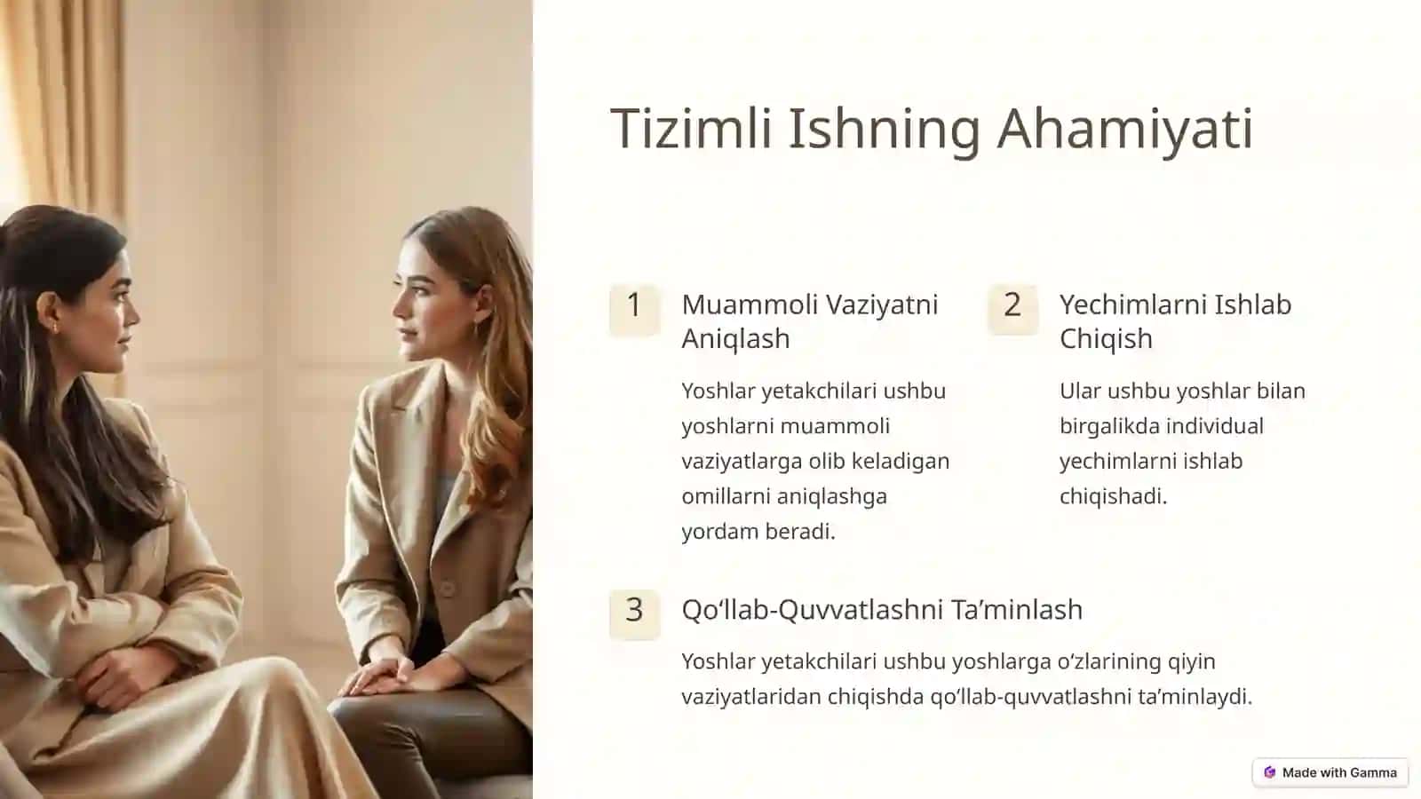 Yoshlar Yetakchilari: 4-Vazifa 3