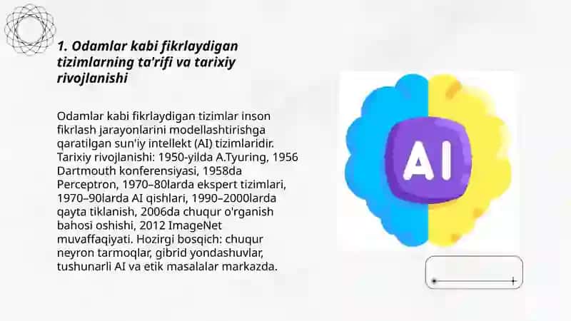 Odamlar kabi fikrlaydigan tizimlar 3