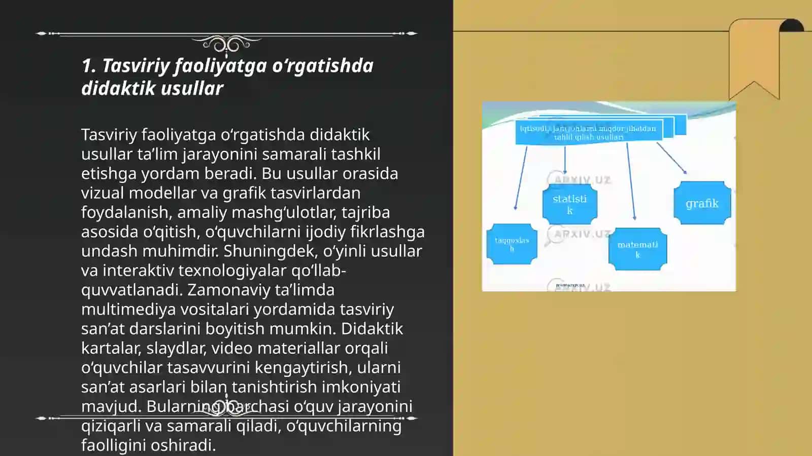 Tasviriy faoliyatga o‘rgatishda didaktik usullar 3