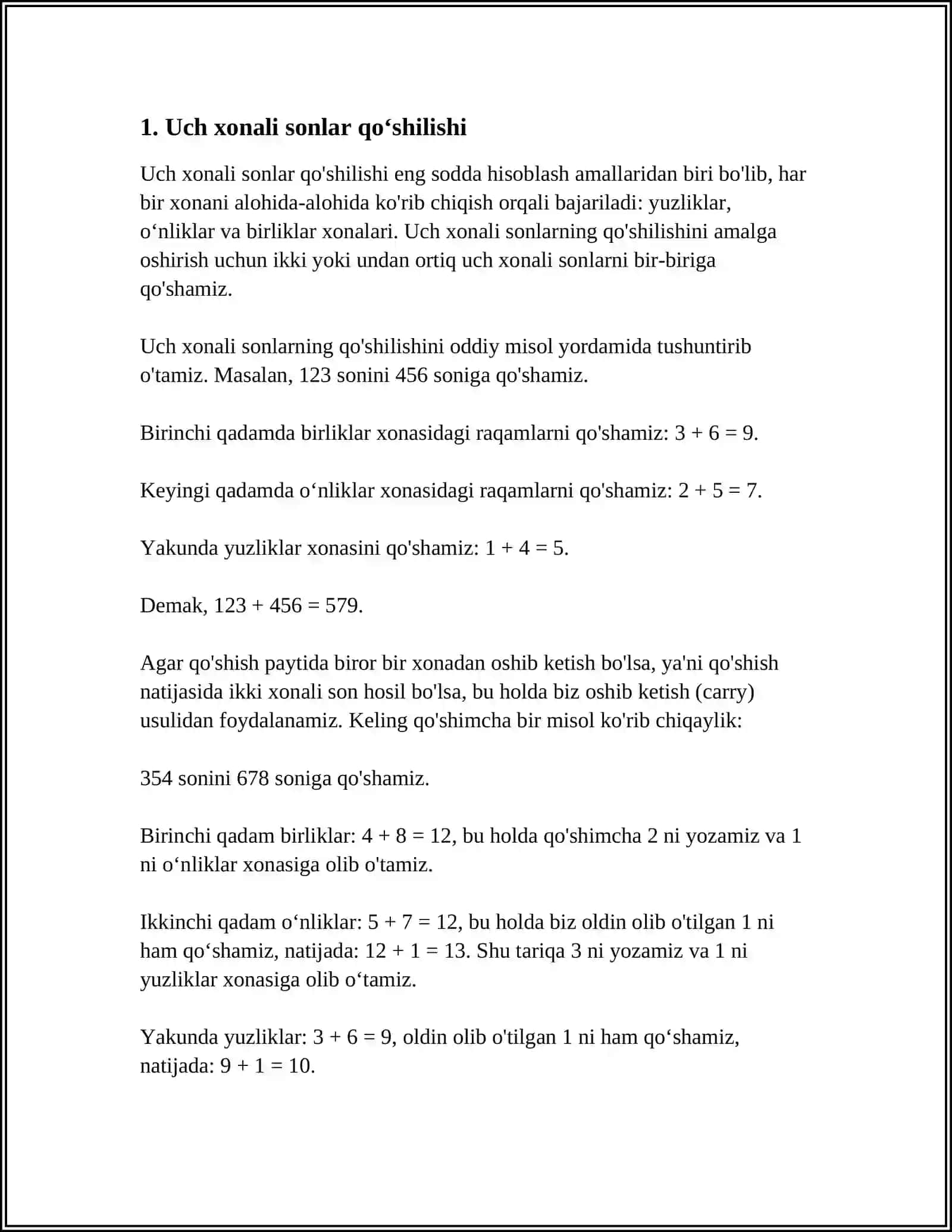 MATEMATIKA DARSLIKLARIDAGI 3-SINF 4-QISMIDAGI VA 4-SINF 3-QISMIDAGAI MISOL VA MASLALARNI ISHLASH 3