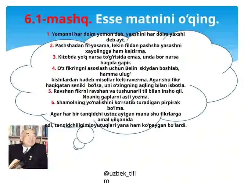 ESSE– IJODIY MATN 3
