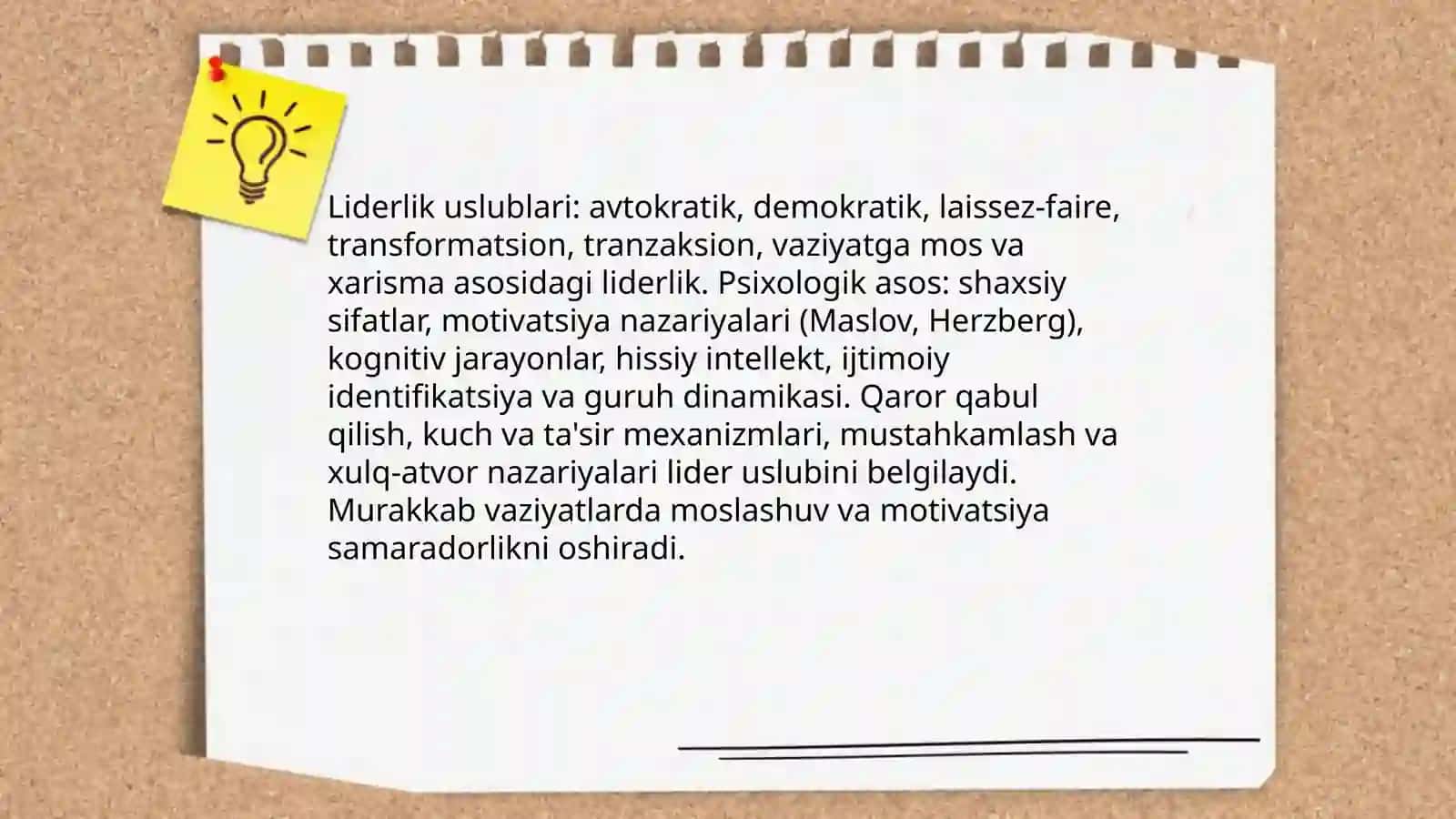 Boshqaruv psixologiyasi usullari va metodlari 3