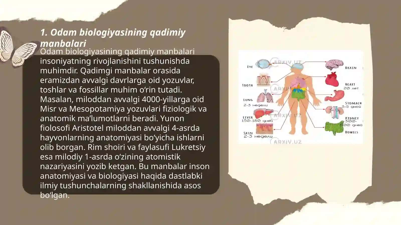 Odamlarning biologiyasi 3