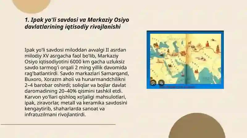 Buyuk ipak yo'li va uning davlatchilik taraqqiyotiga tasiri 3