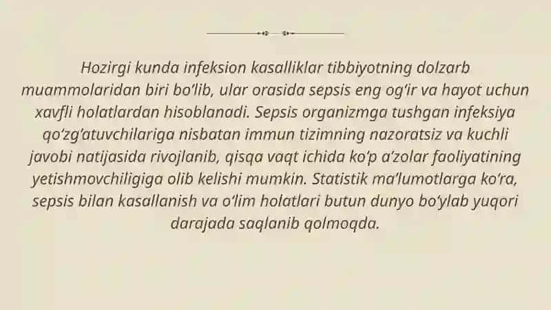 Mikrobiologik tashxis va sepsis chaqiruvchi asosiy bakteriyalar 3