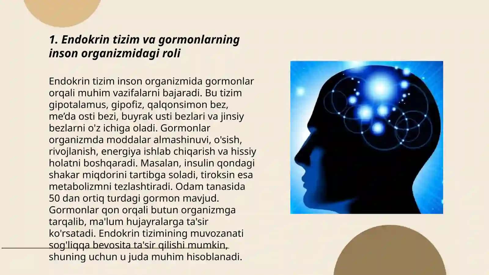 Endokrin tizimining inson organizmi va xulq atvorining ahamiyati 3