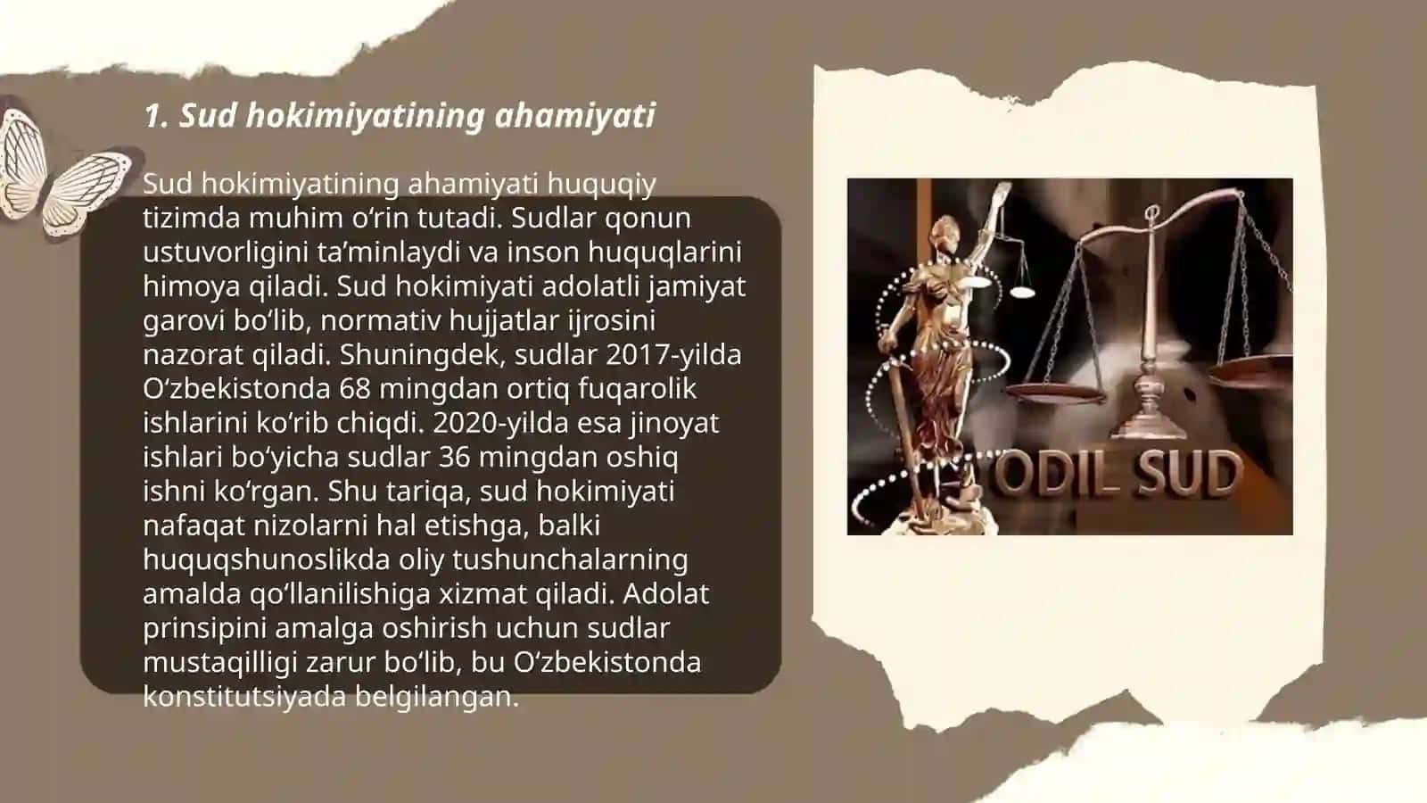 Sud hokimiyati va odil sudlov tushunchasi 3