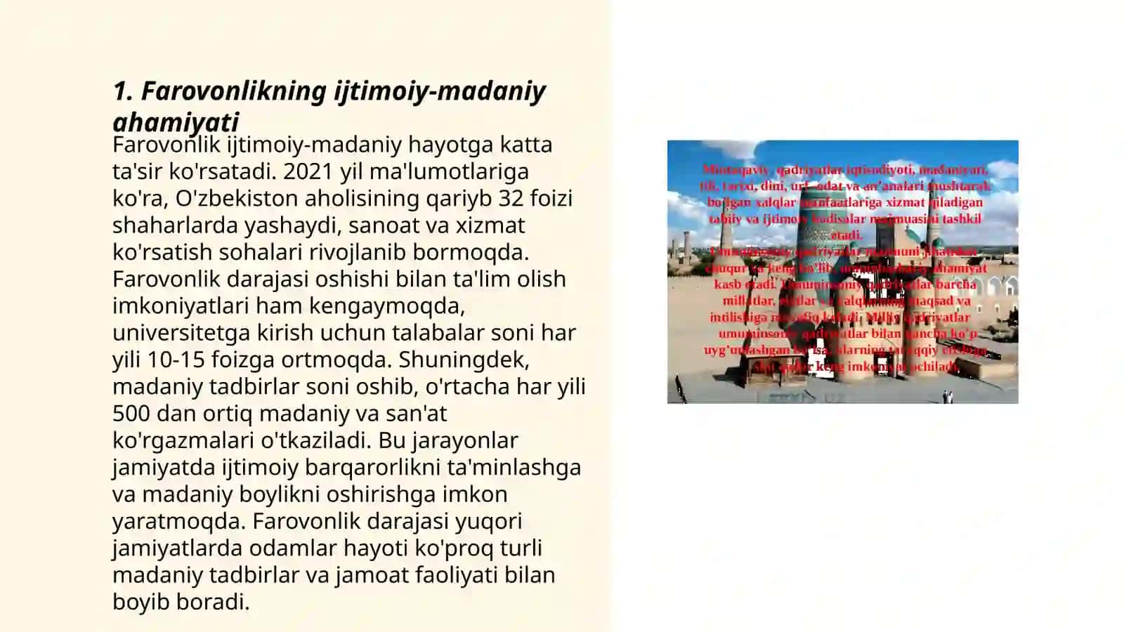 Farovonlikning ijtimoiy-madaniy jihatlari: an'analar, qadriyatlar, muloqot 3