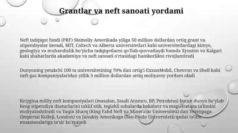 Neft tadqiqot fondi (PRF) 3