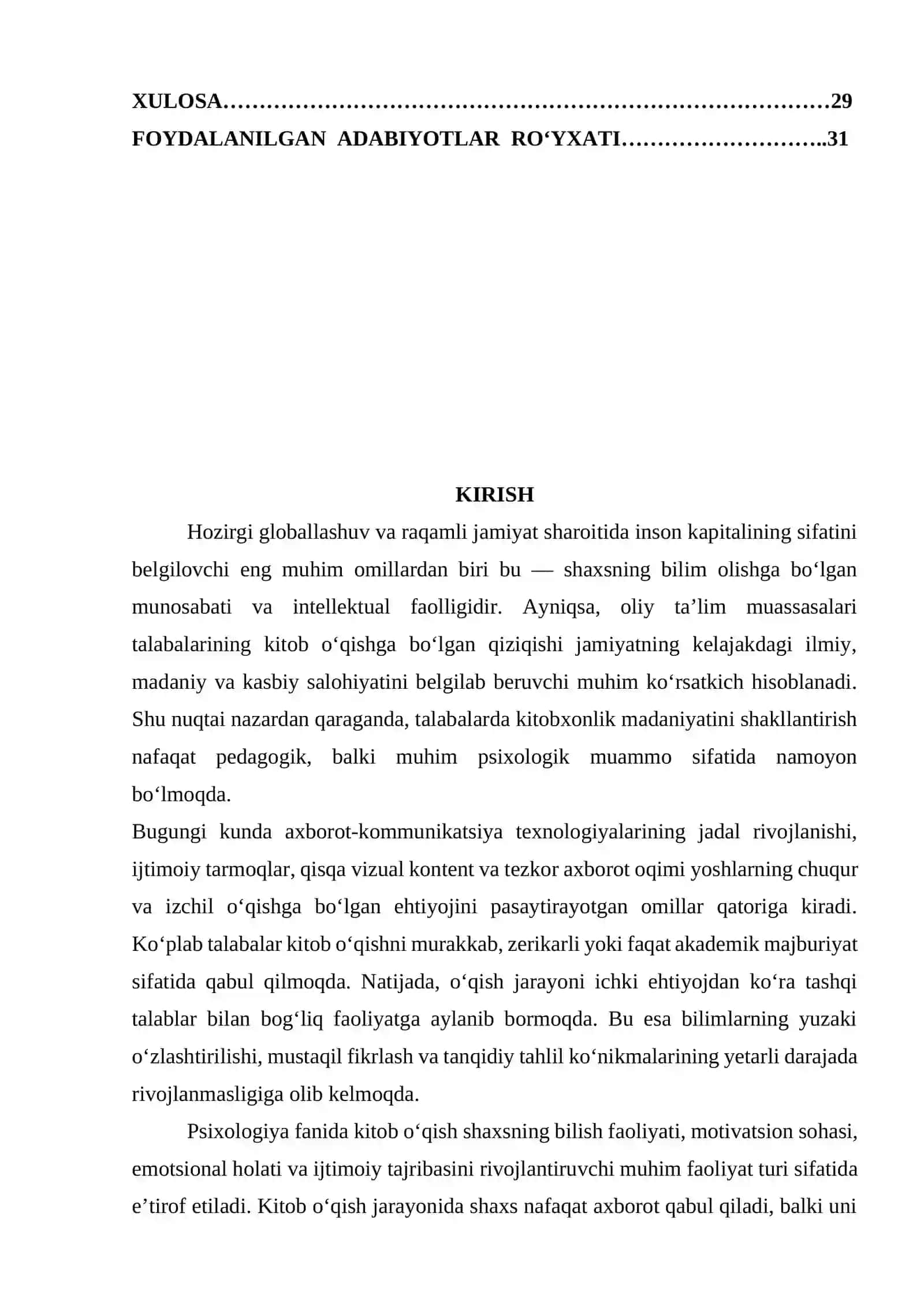TALABALARNI KITOB O‘QISHGA QIZIQISHNING PSIXOLOGIK MEXANIZMLARINI TAKOMILLASHTIRISH 3