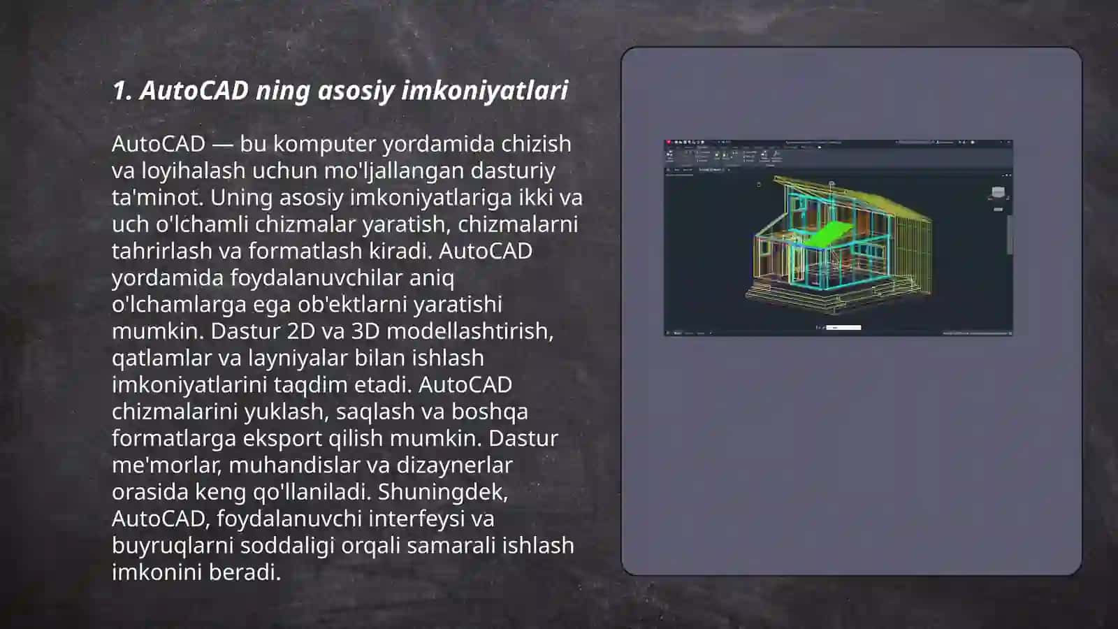 AutoCAD haqida malumot 3