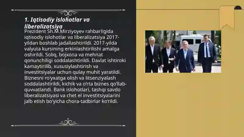 Iqtisodiy islohotlar va liberalizatsiya 3