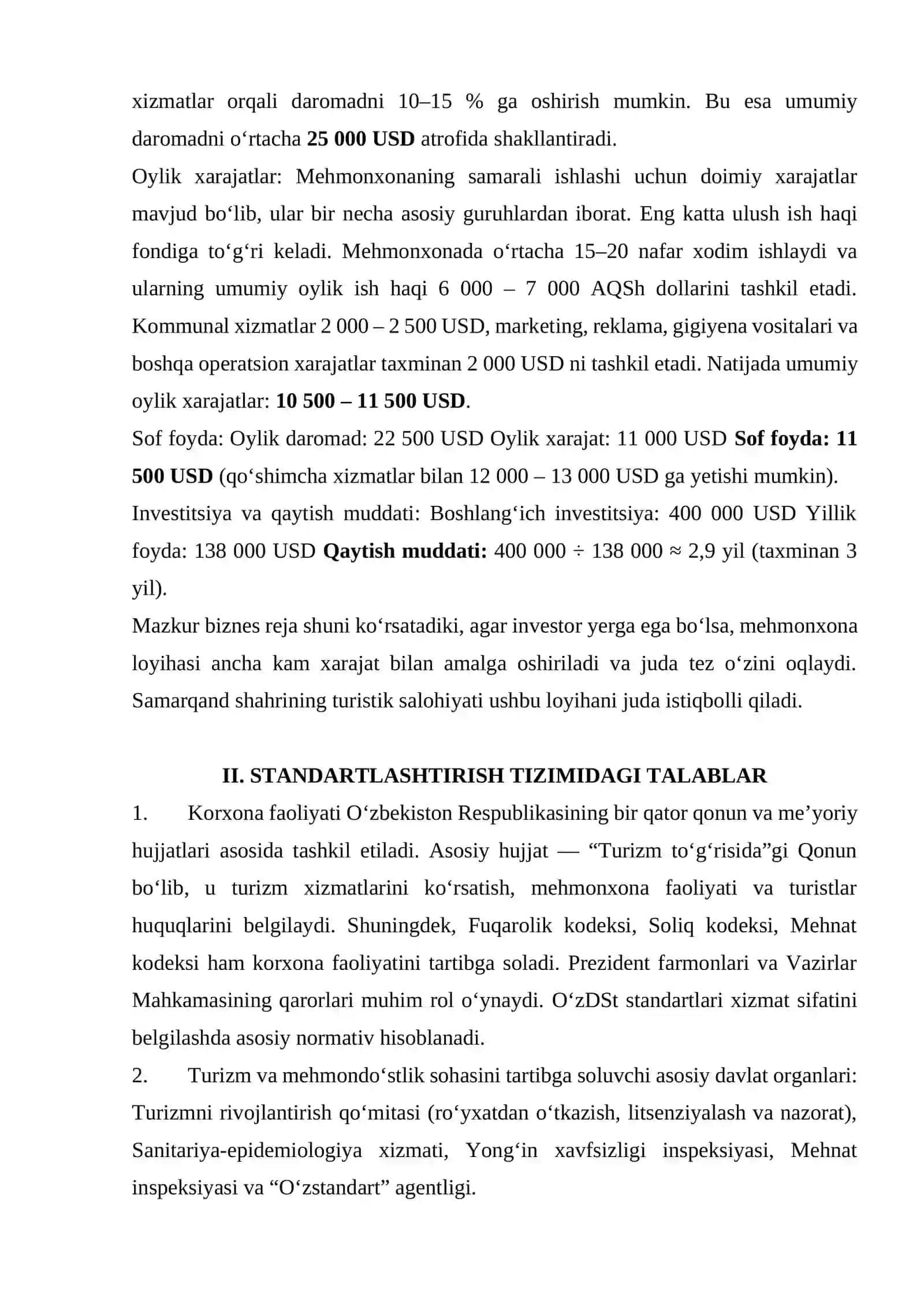 Mustaqil ish turizmda standartlashtirish va sertifikatlashtirish fani 3