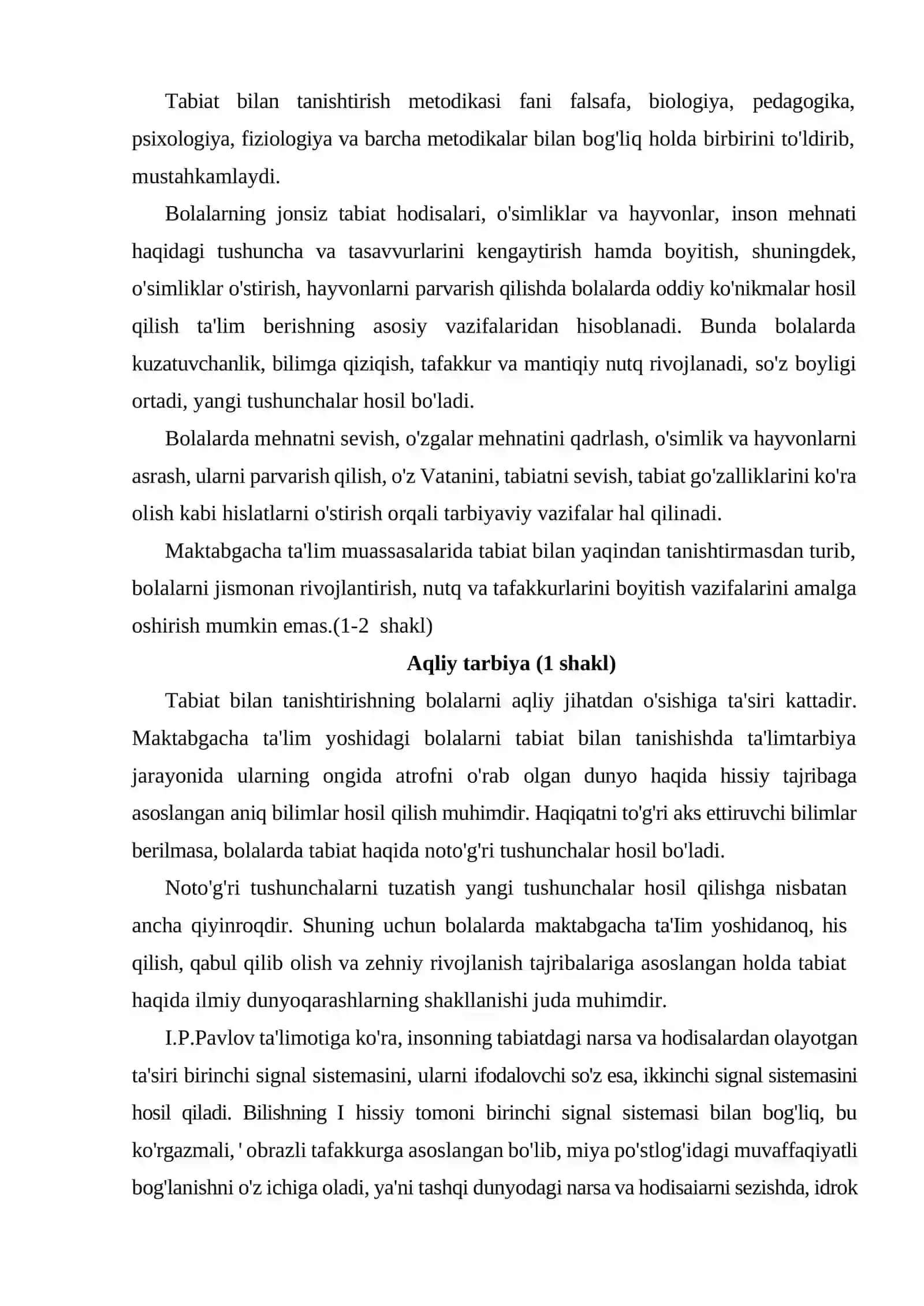 Tabiat bilan tanishtirish metodikasi fanining maqsad va vazifalari 3