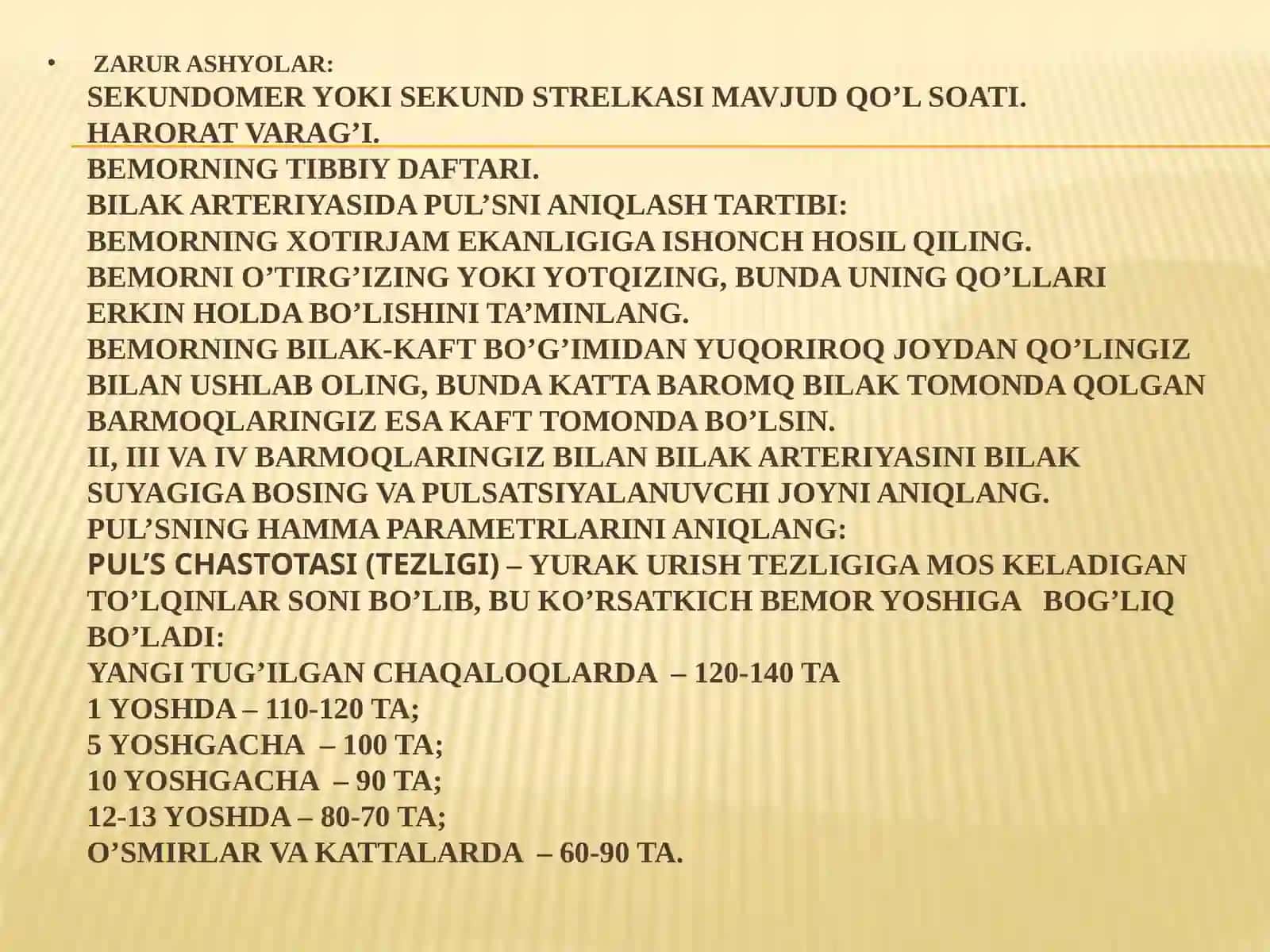 Pul's parametrlari 3