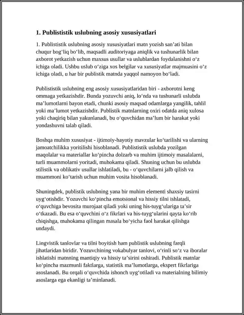 PUBLISTISTIK USLUBDA MAQOLA YOZISH 3