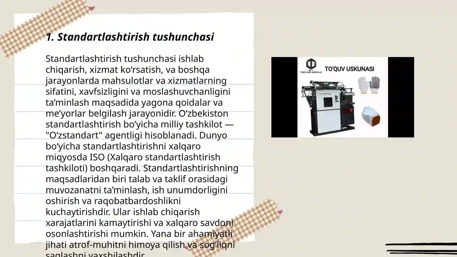 Standartlarni ( DST, TST, KST) ishlab chiqarish qoidalari 3