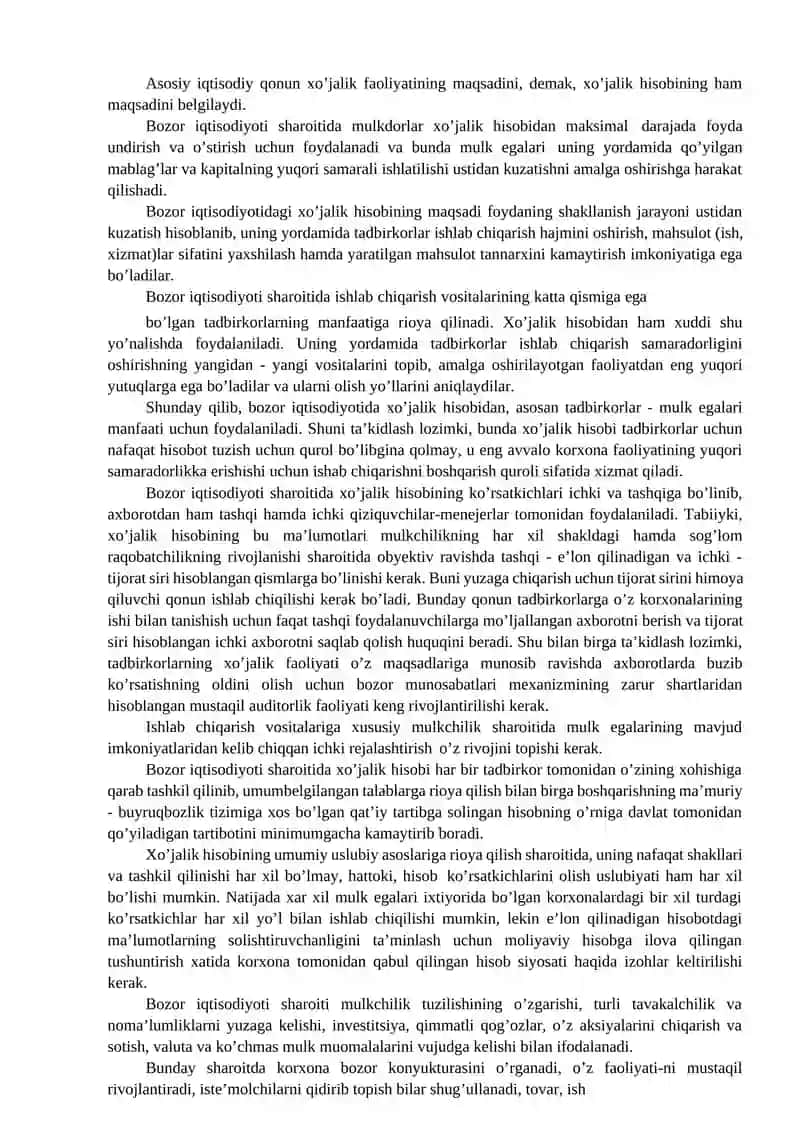 Buxgalteriya hisobining usullari va ularning tavsiflari 3