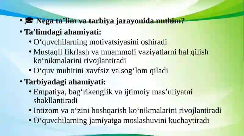 Maktabda psixologikxizmatning ta’lim-tarbiyaga ta’siri 3