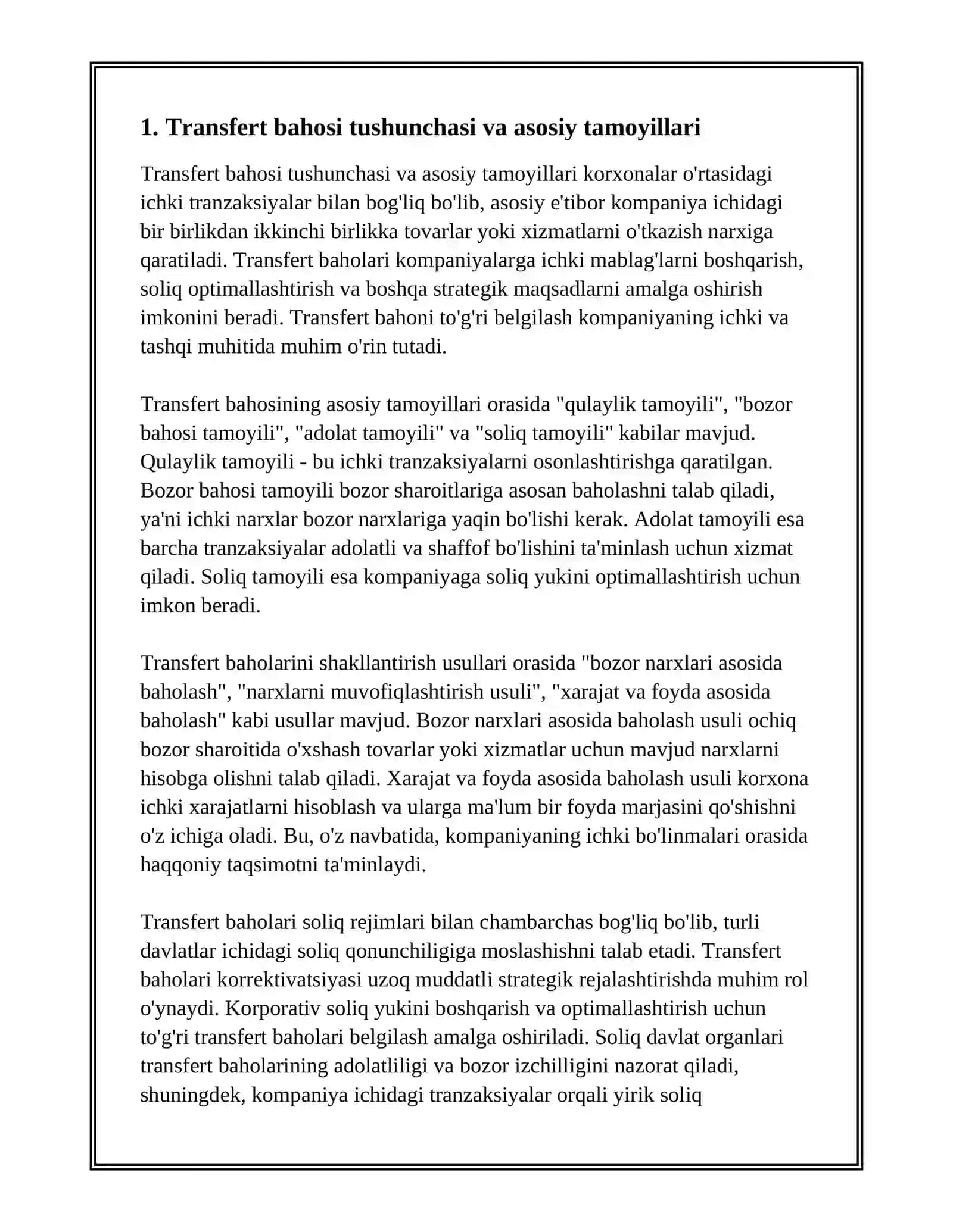 TRANSFERT BAHONI BELGILASH USULLARI VA SHAKLLANTIRISH 3
