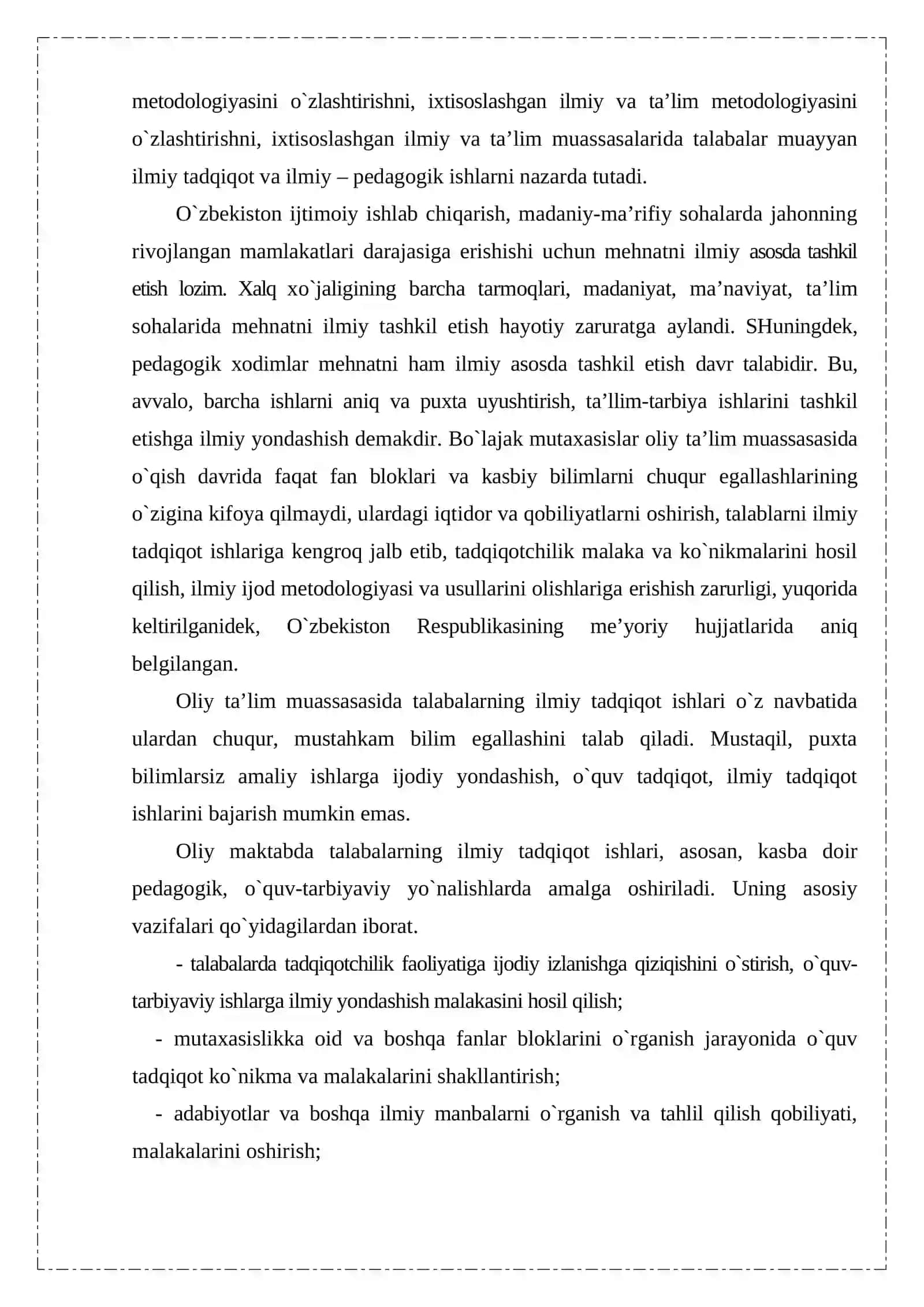 Ilmiy tadqiqotchilik faoliyatini shakllantirish asoslari 3
