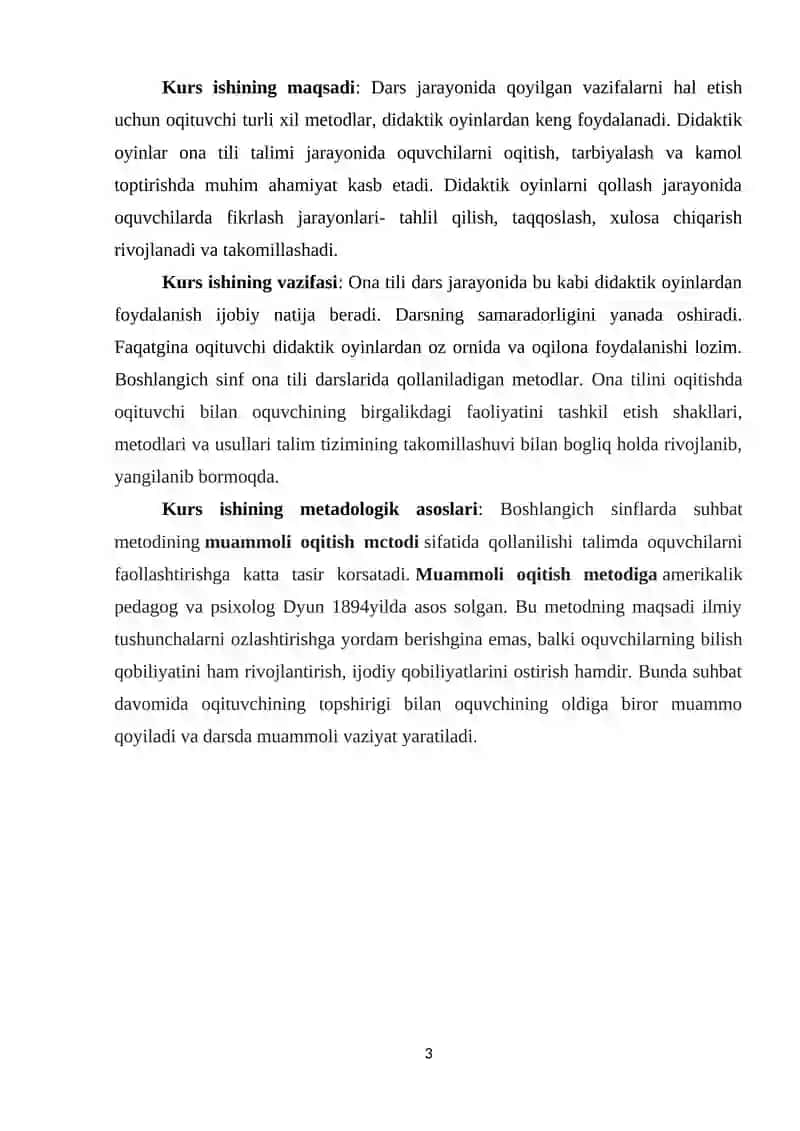 ONA TILI DARSLARIDA DIDAKTIK O'YINLARNI TASHKIL ETISH VAO'RGATISH METODIKASI 3