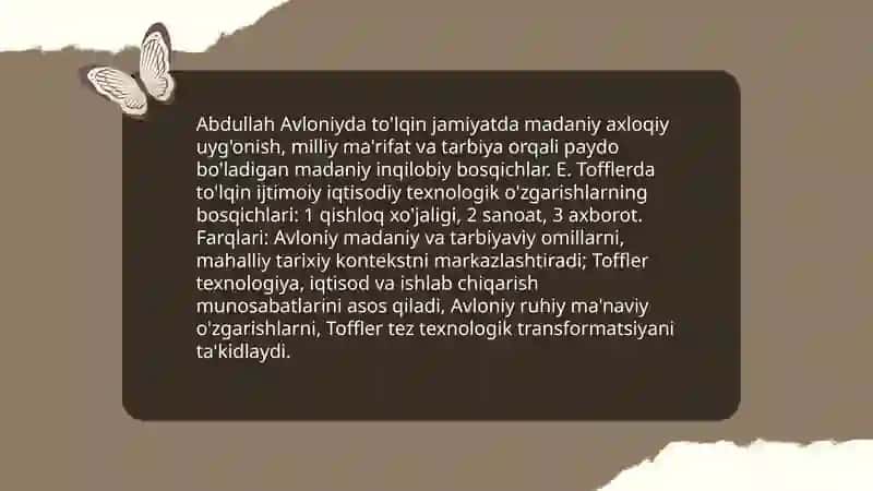 Abdullah Avloniyning madaniyat to'lqinlari maqolasi va E.Toflerning Uchinchi to'lqin asarini qiyosiy tahlil qilish 3