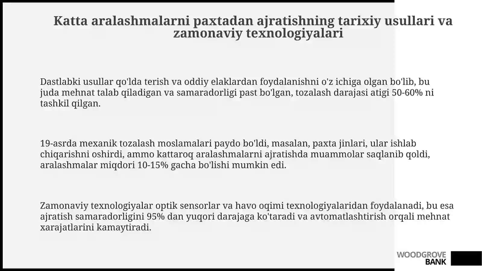 Ajratish usullari va uskunalarini parametrlarini organish 3