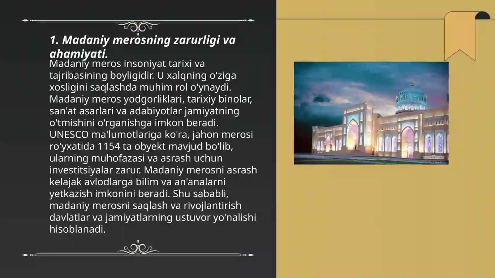 Madaniy meros va uni zamonaviy talqin qilish 3