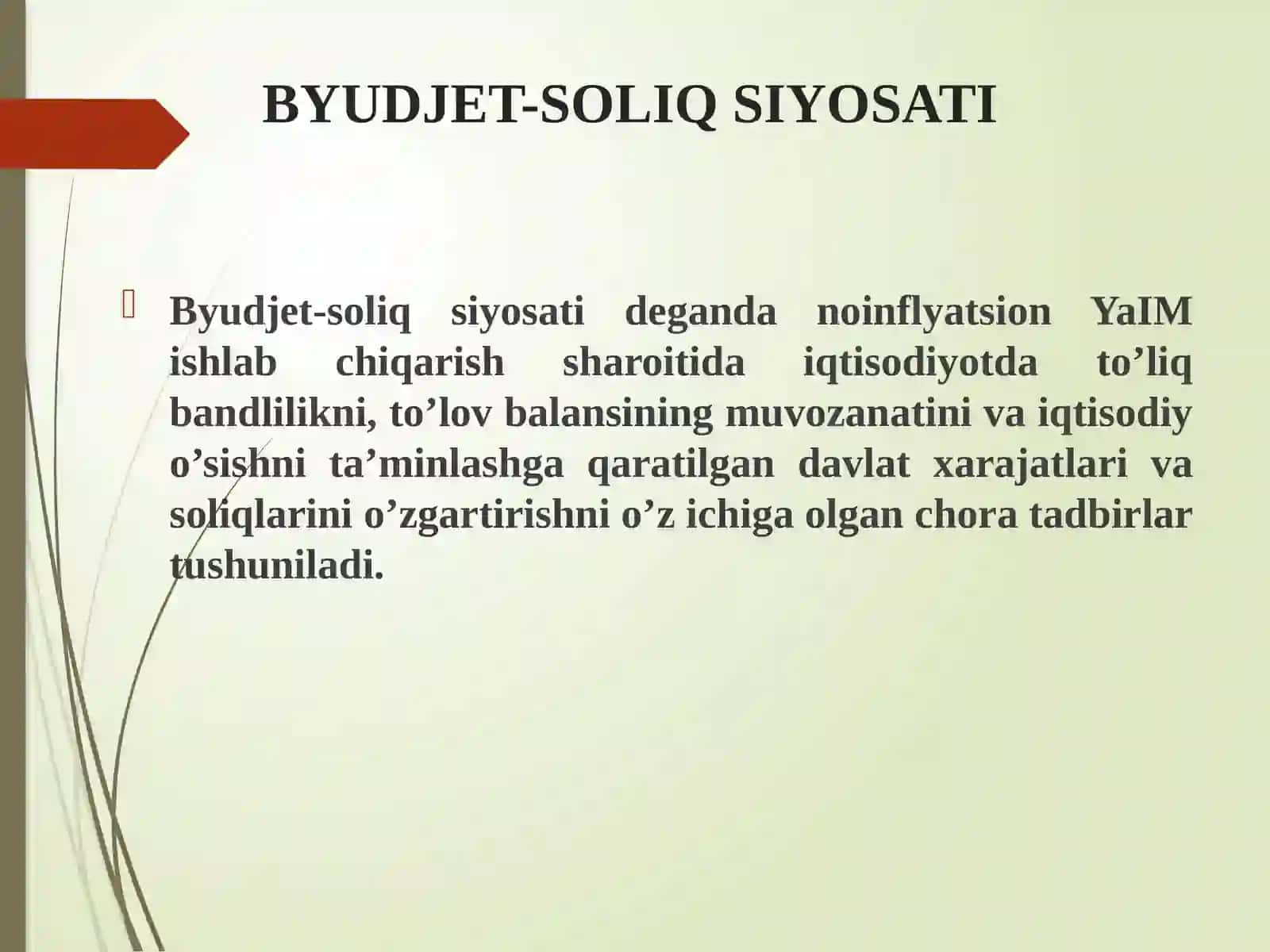 BUDJET-SOLIQ SEKTORINING MAKROIQTISODIY TAHLILI 3