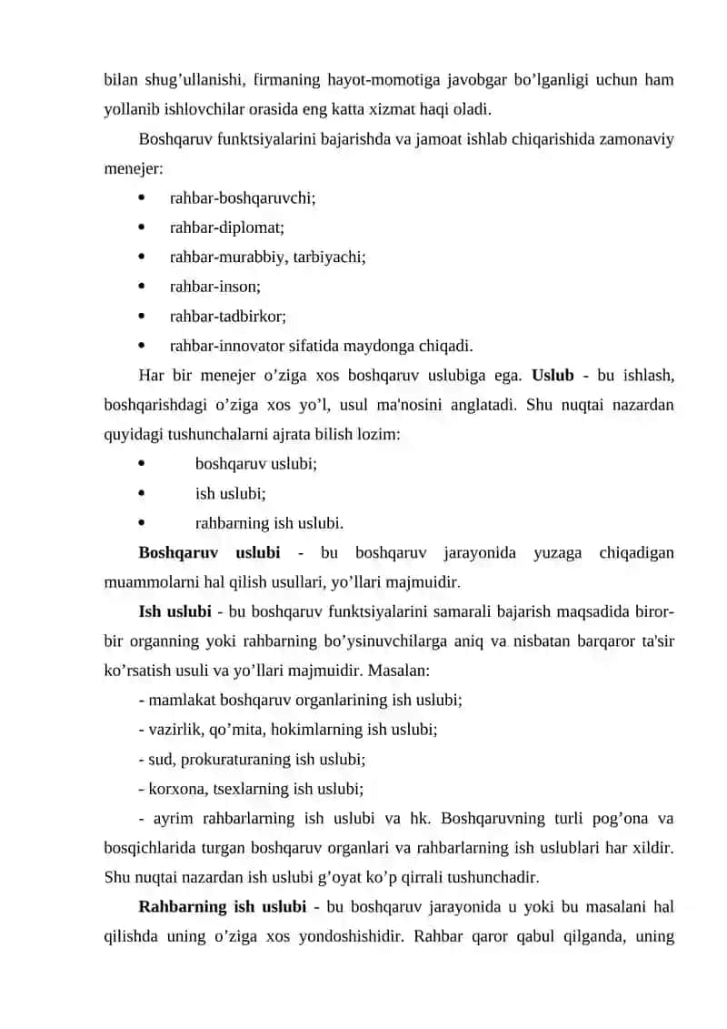 Menejerlik va rahbarlik 3