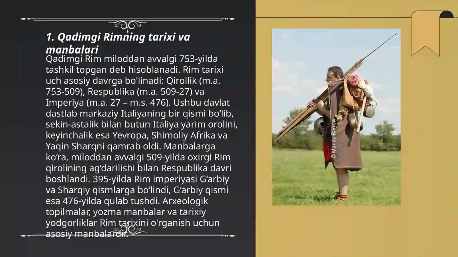 Qadimgi Rim Tarixiga Kirish 3