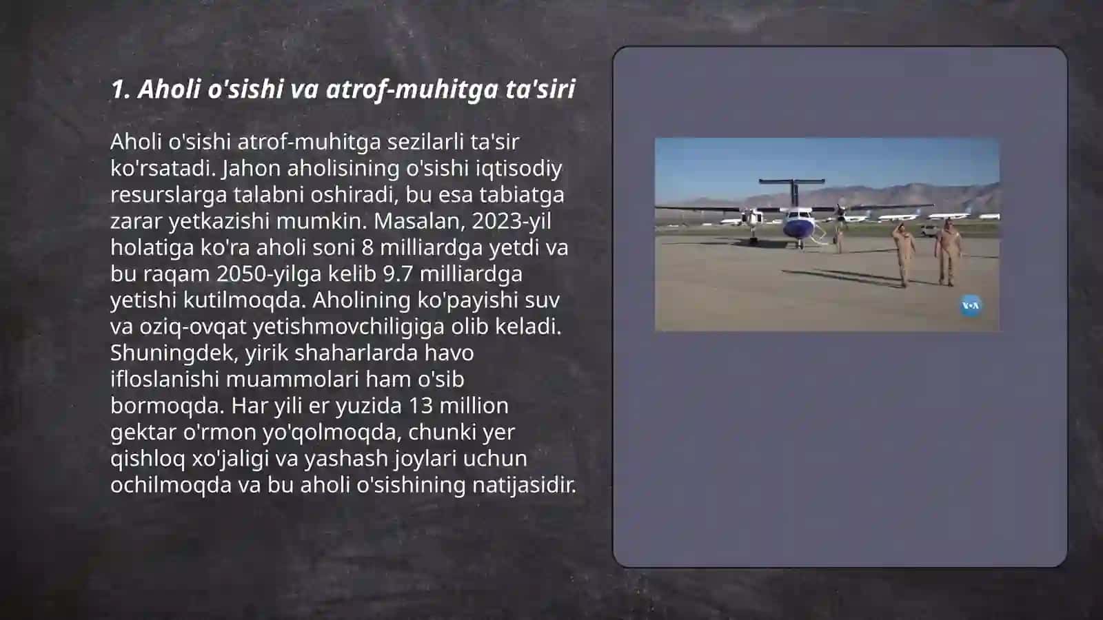 Insoniyatni atrof-muhitga ta'siri 3