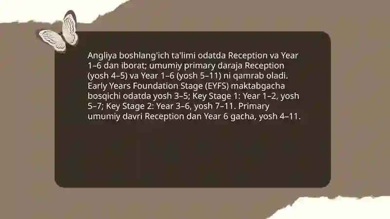 Angliya boshlang'ich ta'lim tizimi 3