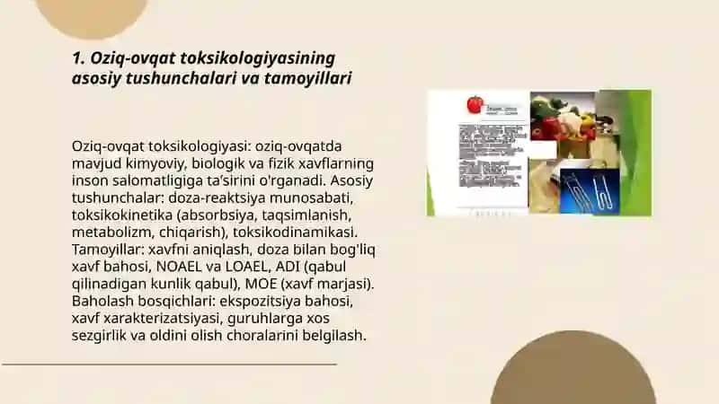 Oziq ovqat toksikologiyasi 3